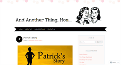 Desktop Screenshot of andanotherthinghon.com